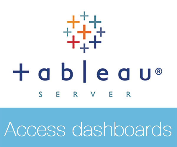 Access dashboards at Tableau Server